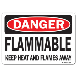 Flammable Keep Heat and Flames Away