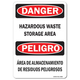 Hazardous Waste Storage Area Bilingual