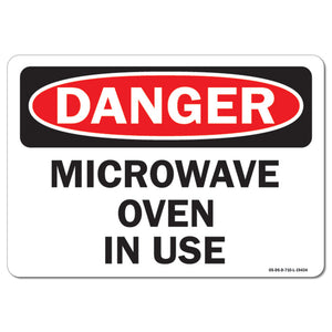 Microwave Oven In Use