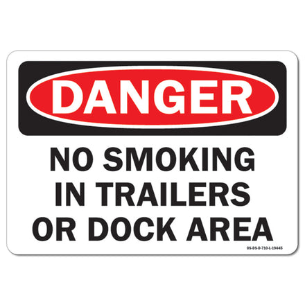 No Smoking In Trailers or Dock Area