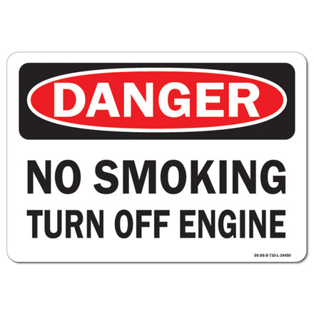 No Smoking Turn Off Engine