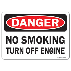 No Smoking Turn Off Engine