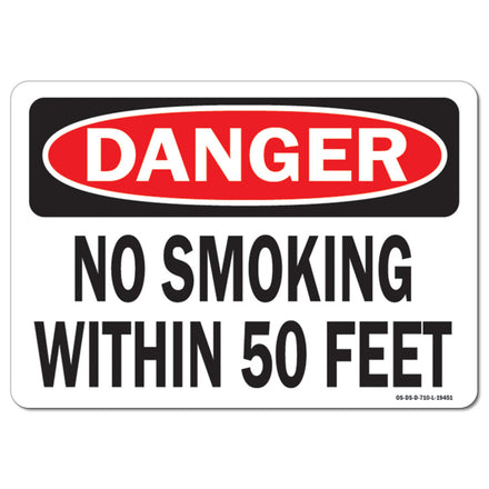 No Smoking Within 50 Feet