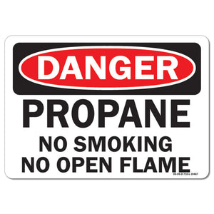 Propane No Smoking No Open Flames