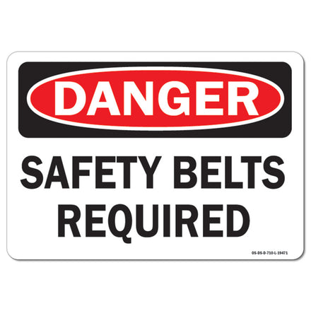 Safety Belts Required