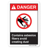 Contains Asbestos Fibers Avoid Creating Dust