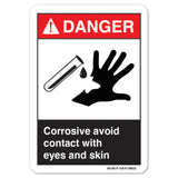 Corrosive Avoid Contact With Eyes And Skin