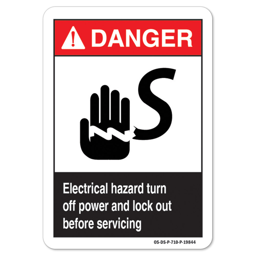 Electrical Hazard Turn Off Power And Lock Out Before