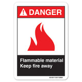 Flammable Material Keep Fire Away