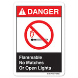 Flammable No Matches Or Open Lights