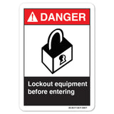 Lockout Equipment Before Entering