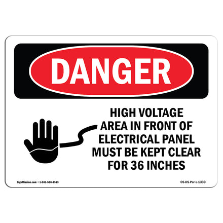 High Voltage Area Electrical Panel 36 Inches