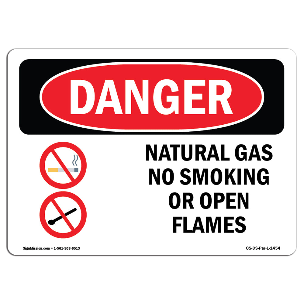 Natural Gas No Smoking Or Open Flames