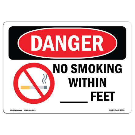 Custom No Smoking Within - Feet
