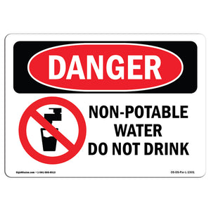 Non-Potable Water Do Not Drink