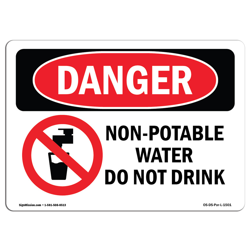 Non-Potable Water Do Not Drink