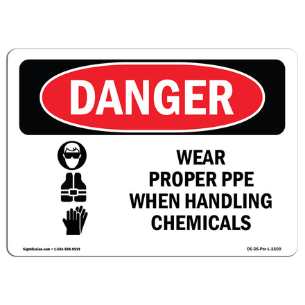 Wear Proper PPE When Handling Chemicals