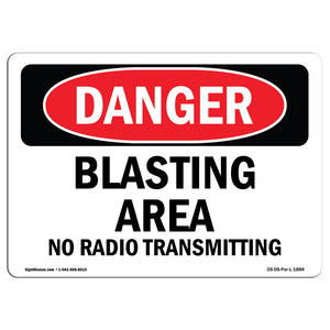 Blasting Area No Radio Transmitting