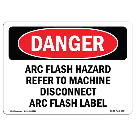 Arc Flash Hazard Refer To Machine Disconnect