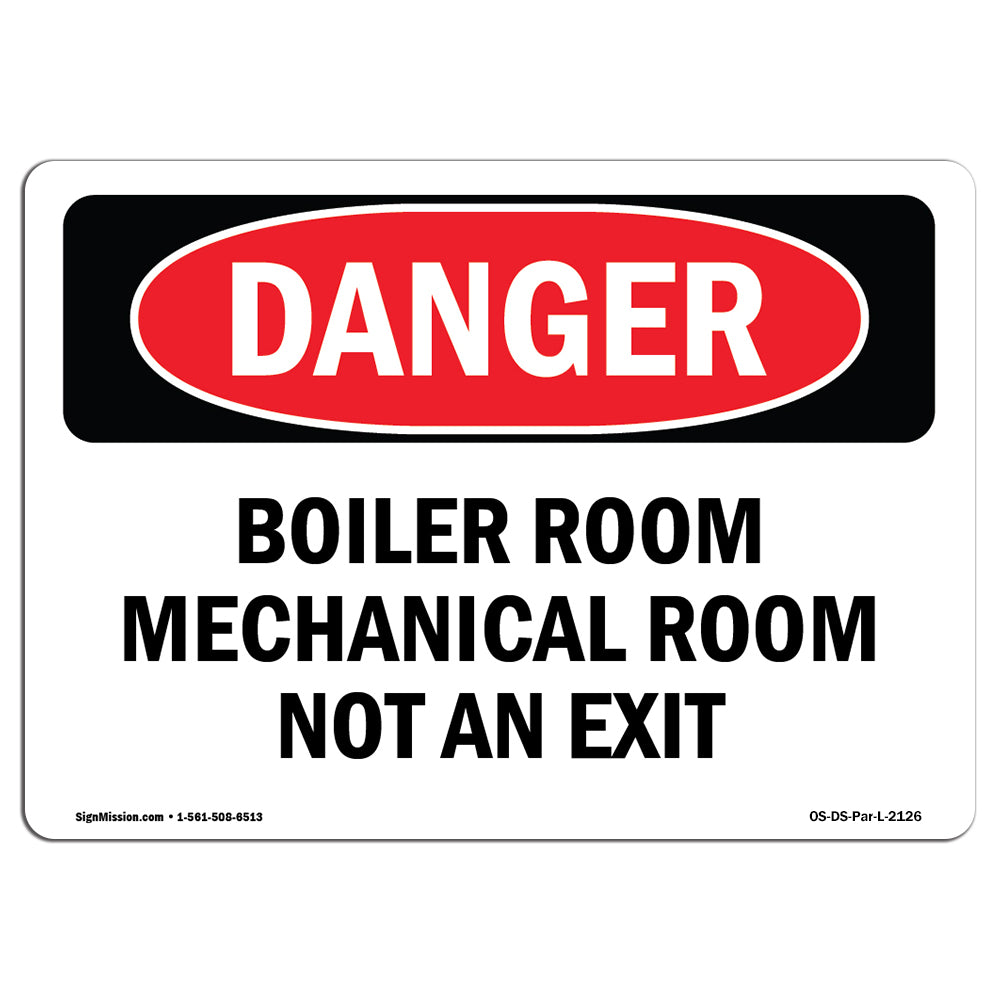 Boiler Room Mechanical Room Not An Exit