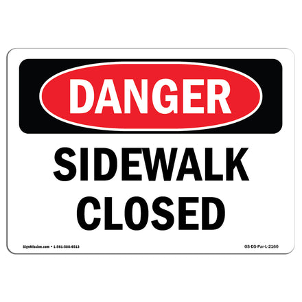 Sidewalk Closed