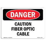 Caution Fiber Optic Cable