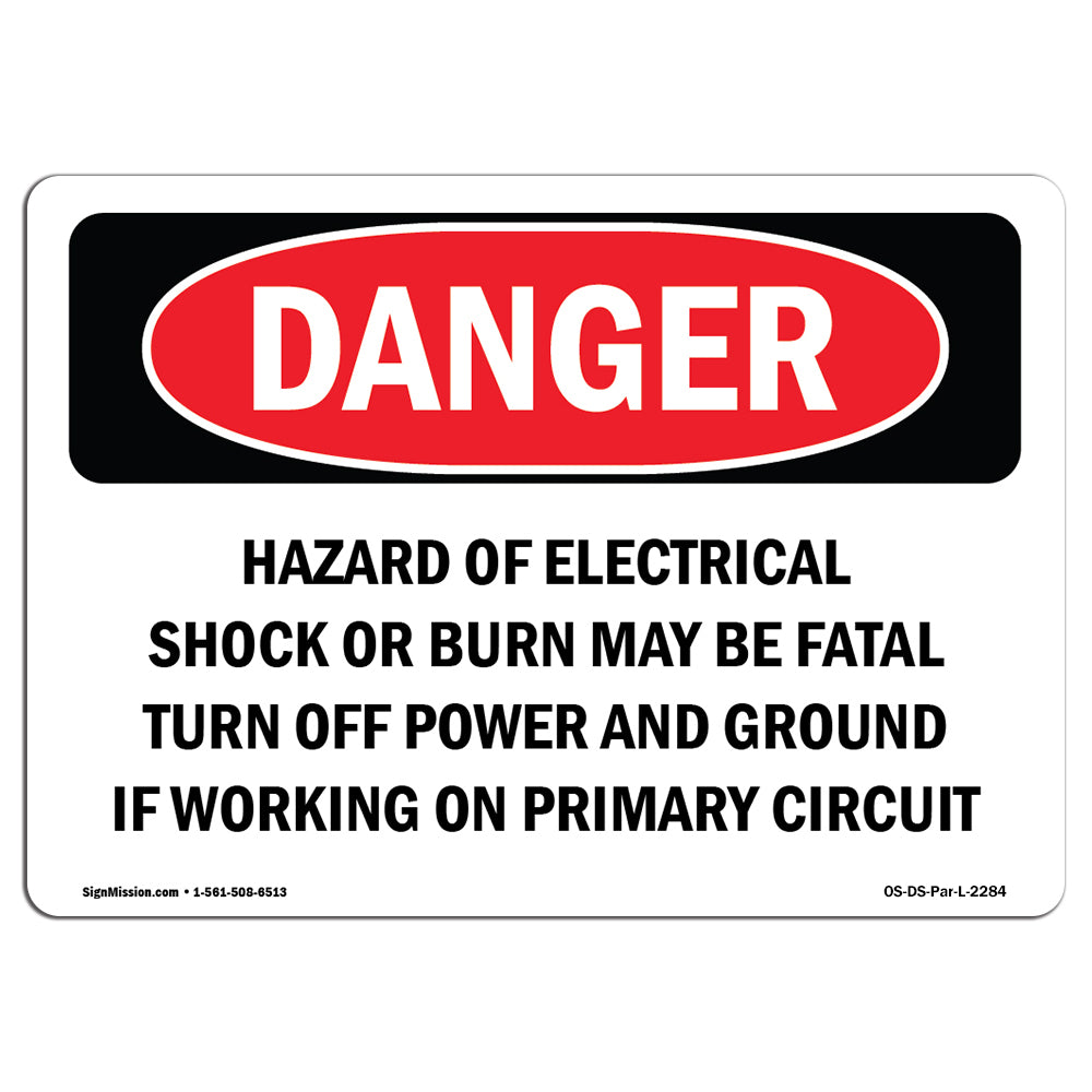 Hazard Of Electrical Shock Or Burn May Be
