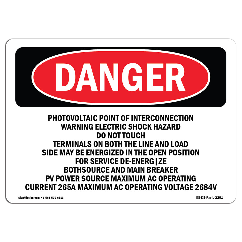 Photovoltaic Point Of Interconnection Warning