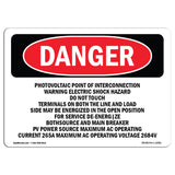 Photovoltaic Point Of Interconnection Warning