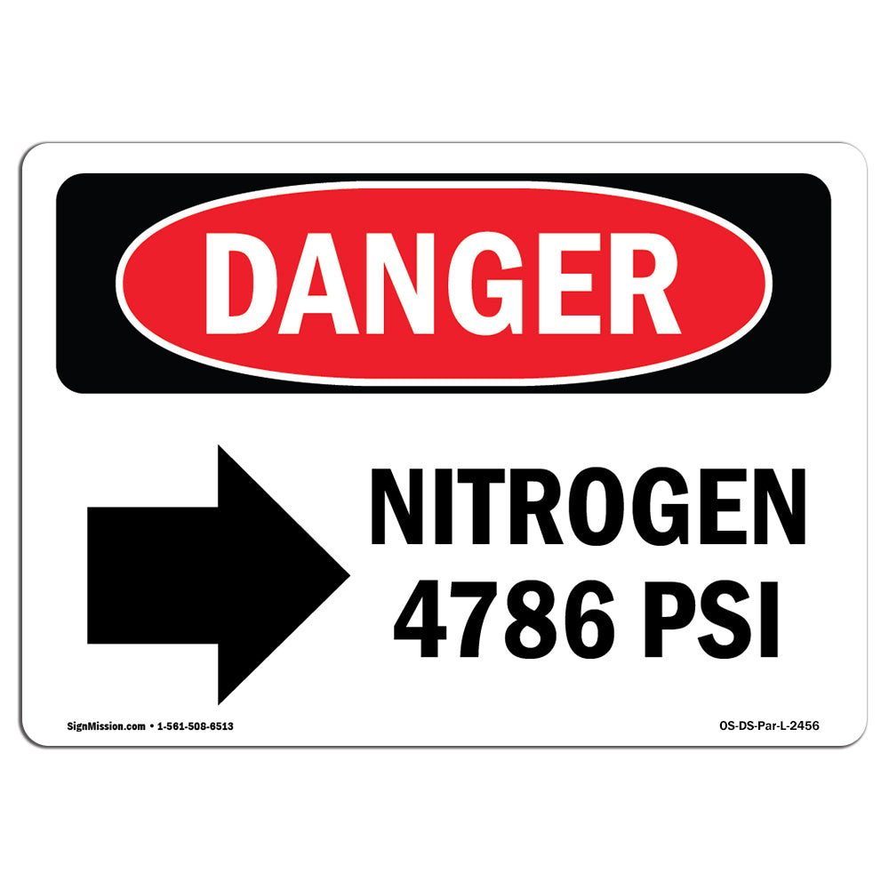 Nitrogen 4786 PSI [With Right Arrow]