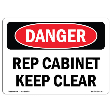 Rep Cabinet Keep Clear