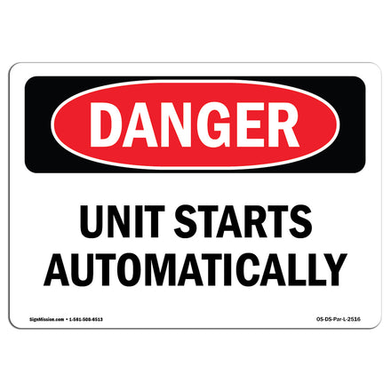 Unit Starts Automatically