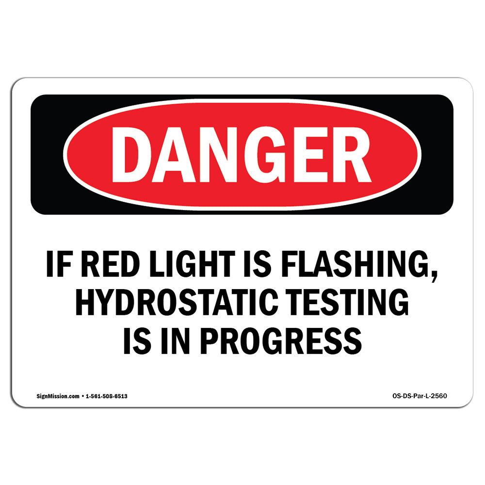 If Red Light Is Flashing  Hydrostatic Testing