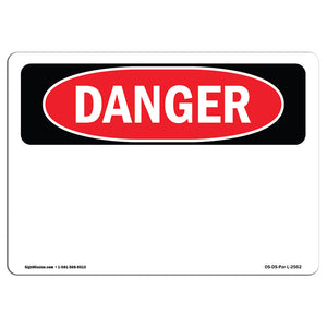 Danger Blank Write-On