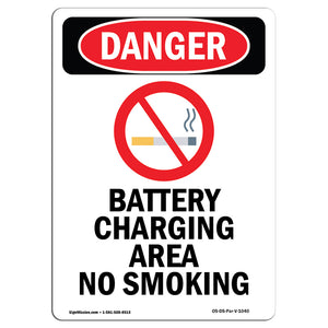 Battery Charging Area No Smoking