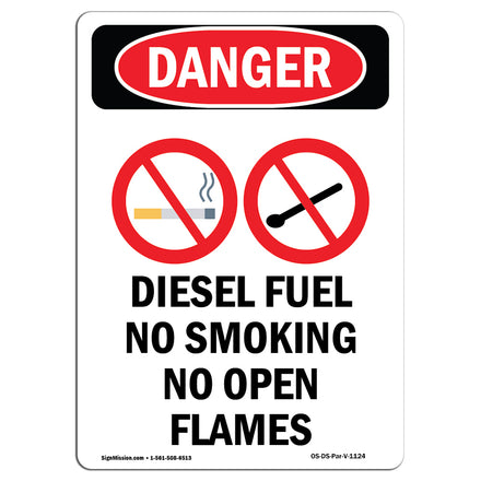 Diesel Fuel No Smoking No Open Flames