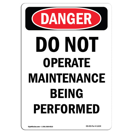 Do Not Operate Maintenance Being Performed