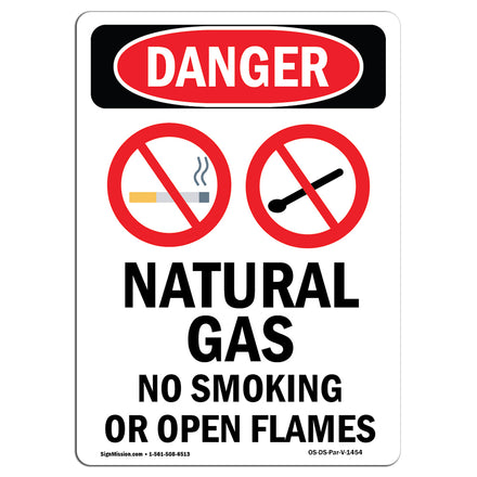 Natural Gas No Smoking Or Open Flames