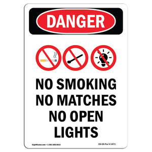 No Smoking No Matches No Open Lights