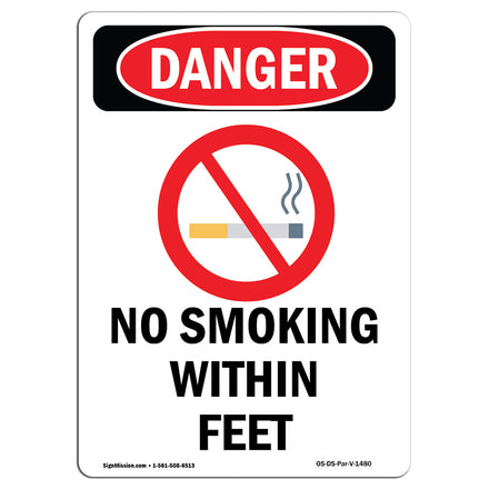 Custom No Smoking Within - Feet