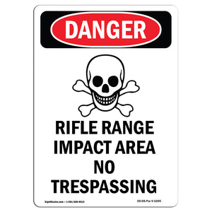 Rifle Range Impact Area No Trespassing