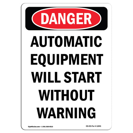 Automatic Equipment Start Without Warning