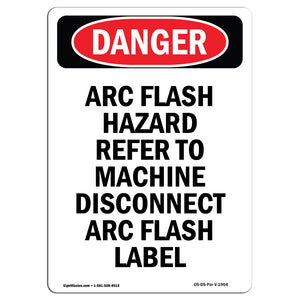 Arc Flash Hazard Refer To Machine Disconnect