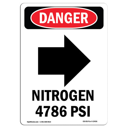 Nitrogen 4786 PSI [With Right Arrow]