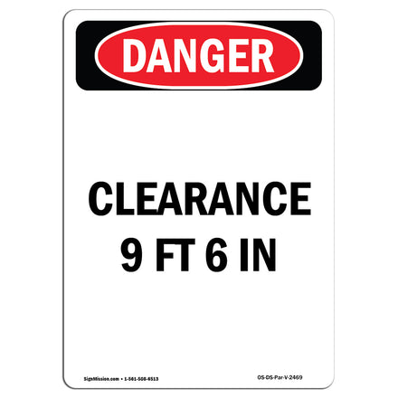 Clearance 9 Ft 6 In