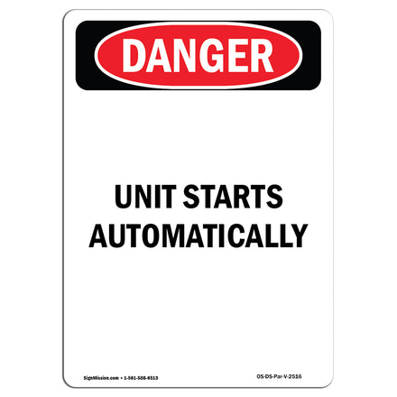 Unit Starts Automatically