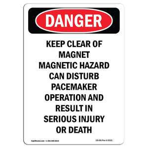 Keep Clear Of Magnet Magnetic Hazard Can