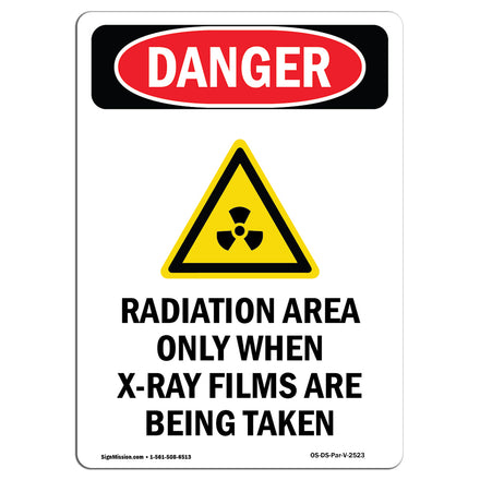 Radiation Area Only When X-Ray