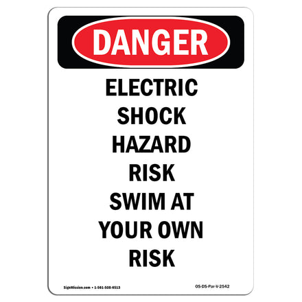Electric Shock Hazard Risk Swim At Your Own Risk