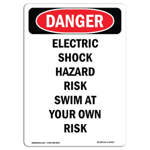 Electric Shock Hazard Risk Swim At Your Own Risk